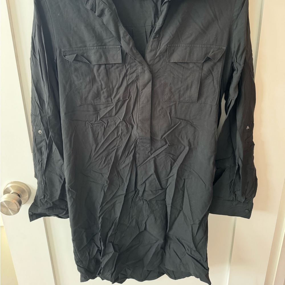 Black Banana Republic rayon t shirt dress